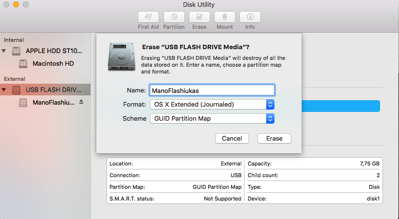 Disk utility prepare for install.png